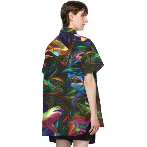 Gearhumans 3D Colorful Shark Hawaii Shirt 9 Gearhumans 3D Colorful Shark Hawaii Shirt