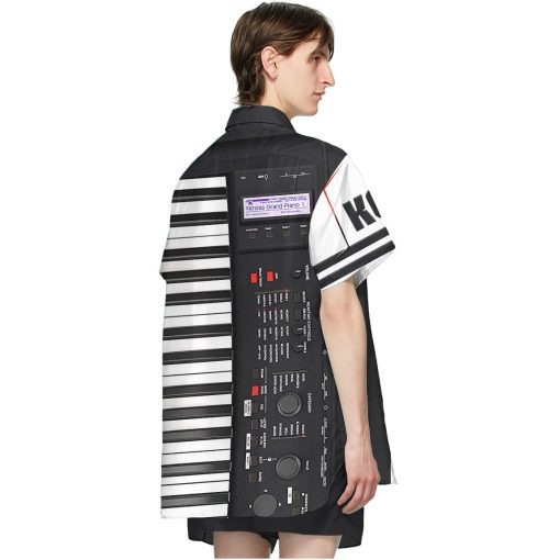 Gearhumans 3D Keyboard Piano Hawaii Shirt - Image 4