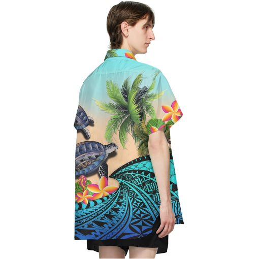 Gearhumans 3D Turtle Coconut Hawaii Shirt