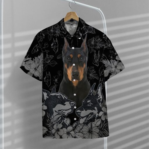 Gearhumans 3D Doberman Pinscher Hawaii Shirt