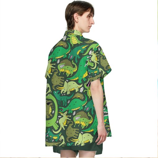 Gearhumans Dinosaur 3D Hawaii Shirt - Image 5