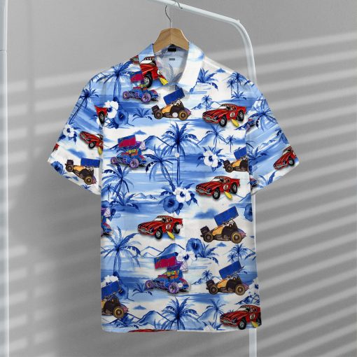 Gearhumans 3D Dirt Track Racing Hawaii Shirt - Image 8