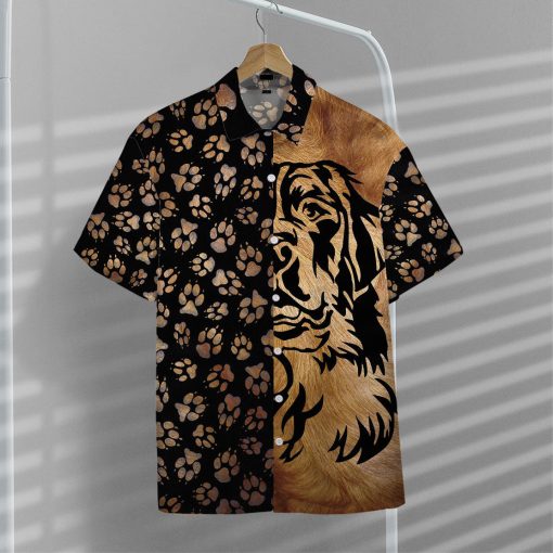 Gearhumans 3D Foot Print Dogs Hawaii Shirt - Image 5