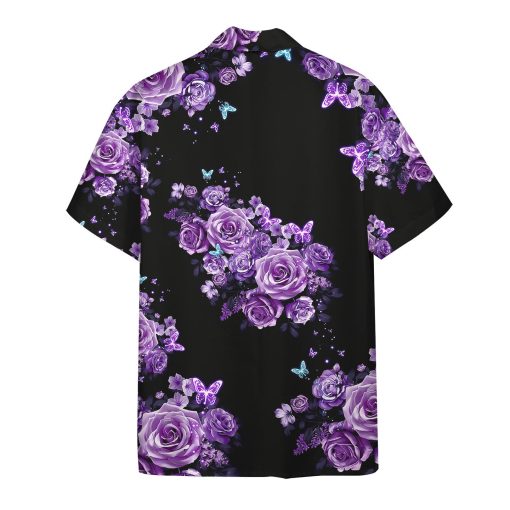 Gearhumans 3D Purple Hippie Hawaii Shirt