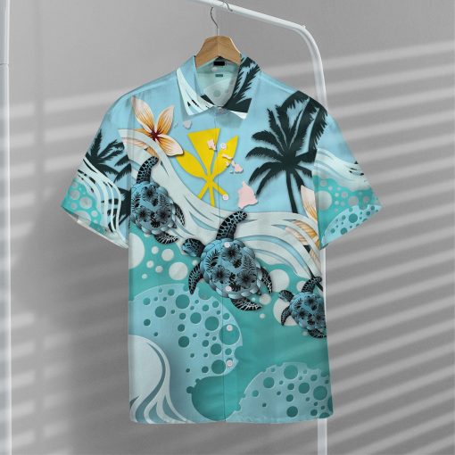Gearhumans 3D Sea Turtle Hawaii Shirt