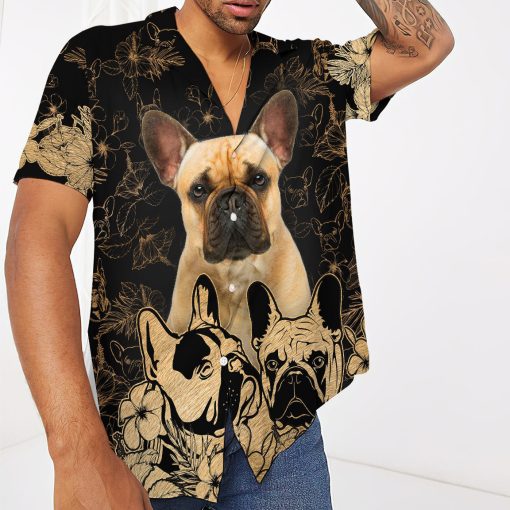 Gearhumans 3D French Bulldog Hawaii Shirt