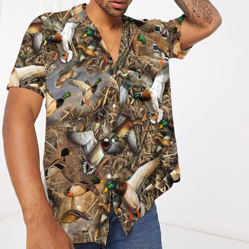 Gearhumans 3D Duck hunting hawaii shirt