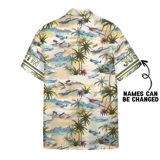 Gearhumans 3D Aircraft Hawaii Shirt - Image 2