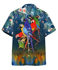 Gearhumans 3D Parrot Tropical Hawaii Shirt