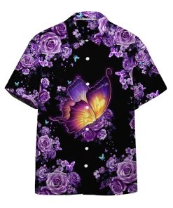 Gearhumans 3D Purple Hippie Hawaii Shirt