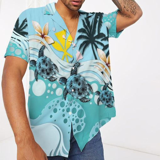 Gearhumans 3D Sea Turtle Hawaii Shirt