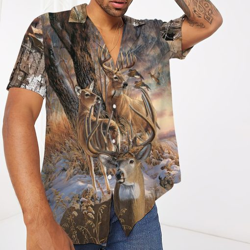 Gearhumans 3D Deer Hunting Hawaii Shirt