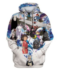 Hayao Miyazaki with no face and totoro Custom T-shirt - Hoodies Apparel HD-MV110682 3D Custom Fleece Hoodies Hoodie S 