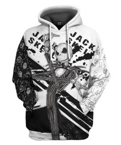 Gearhumans 3D Jack Skellington The Nightmare Before Christmas Custom Tshirt Hoodie Apparel