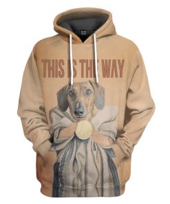 Gearhumans 3D Dog Baby Yoda Custom Tshirt Hoodie Apparel
