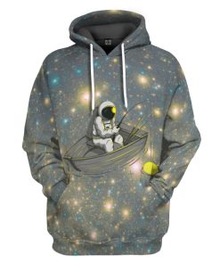 Gearhumans 3D Fishing Astronaut Custom Tshirt Hoodie Apparel