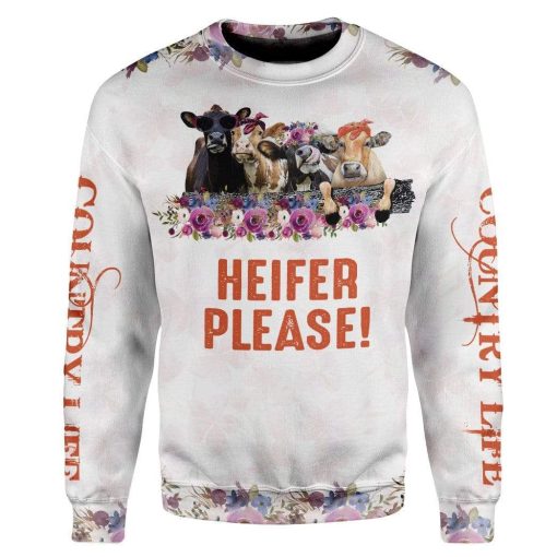 Heifer Please Custom T-Shirts Hoodies Apparel AN-DT0701201 3D Custom Fleece Hoodies Long Sleeve S