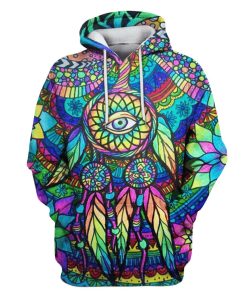 Hippie Dream Catcher Custom T-shirt - Hoodies Apparel CNB110108 3D Custom Fleece Hoodies Hoodie S 