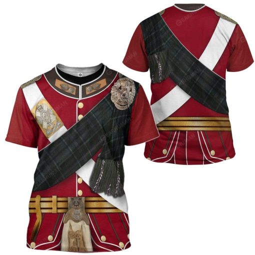 Hoodie Custom A Scottish Uniform Of A Lieutenant Apparel HD-TA14101913 3D Custom Fleece Hoodies