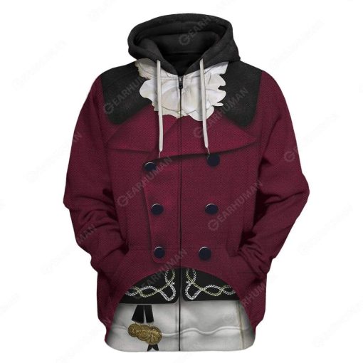 Hoodie Custom Aaron Burr Apparel HD-DT2881913 3D Custom Fleece Hoodies Zip Hoodie S