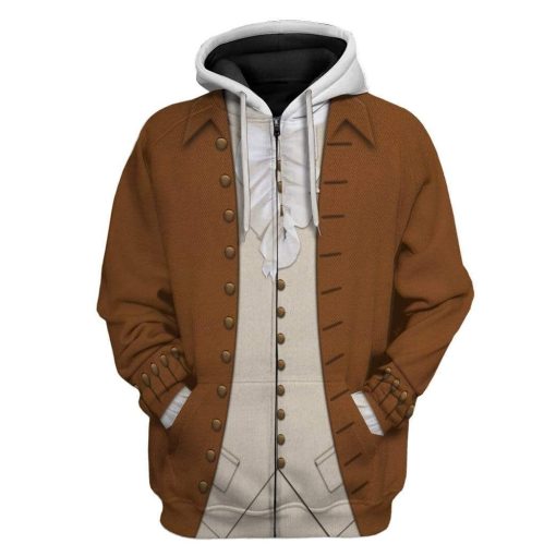 Hoodie Custom Alexander Hamilton Apparel HD-DT2881912 3D Custom Fleece Hoodies Zip Hoodie S