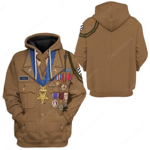 Hoodie Custom Audie Murphy Apparel HD-DT2391901 3D Custom Fleece Hoodies