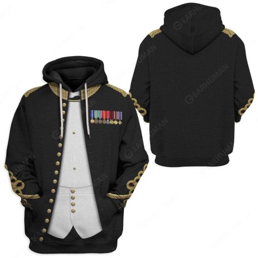 Hoodie Custom Chesty Puller Apparel HD-DT2391902 3D Custom Fleece Hoodies