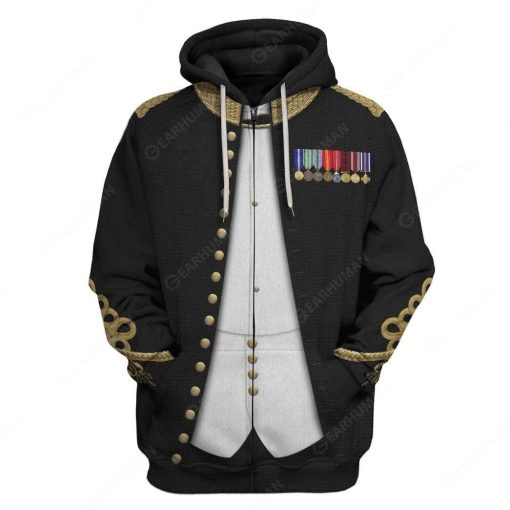 Hoodie Custom Chesty Puller Apparel HD-DT2391902 3D Custom Fleece Hoodies Zip Hoodie S