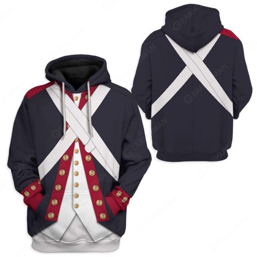Hoodie Custom Continental Army Apparel HD-DT2791908 3D Custom Fleece Hoodies
