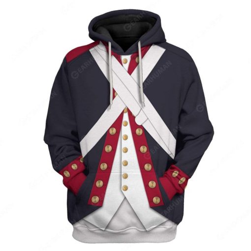 Hoodie Custom Continental Army Apparel HD-DT2791908 3D Custom Fleece Hoodies Hoodie S