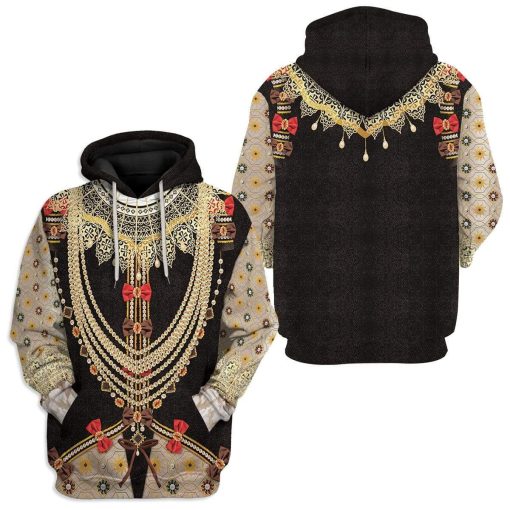 Hoodie Custom Elizabeth I of England Apparel HD-AT19101906 3D Custom Fleece Hoodies