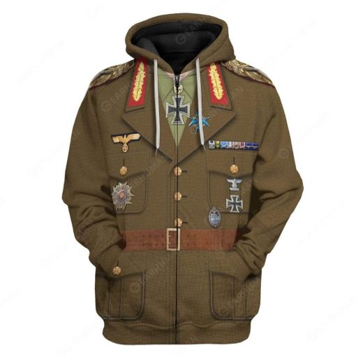Hoodie Custom Erwin Rommel Apparel HD-DT1991902 3D Custom Fleece Hoodies Zip Hoodie S