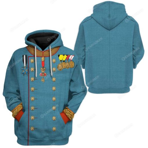 Hoodie Custom Franz Joseph I of Austria Apparel HD-AT14101915 3D Custom Fleece Hoodies