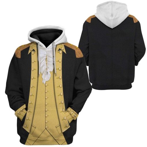 Hoodie Custom George Washington T-shirt - Hoodies - Sweater Apparel HD-GH1106169 3D Custom Fleece Hoodies
