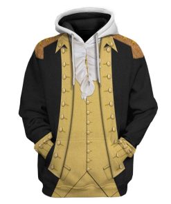 Hoodie Custom George Washington T-shirt - Hoodies - Sweater Apparel HD-GH1106169 3D Custom Fleece Hoodies Hoodie S 