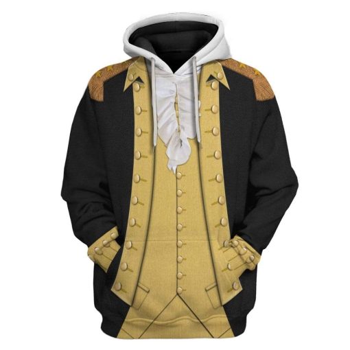 Hoodie Custom George Washington T-shirt - Hoodies - Sweater Apparel HD-GH1106169 3D Custom Fleece Hoodies Hoodie S
