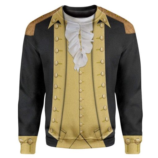 Hoodie Custom George Washington T-shirt - Hoodies - Sweater Apparel HD-GH1106169 3D Custom Fleece Hoodies Long Sleeve S