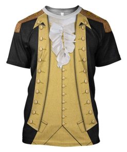 Hoodie Custom George Washington T-shirt - Hoodies - Sweater Apparel HD-GH1106169 3D Custom Fleece Hoodies T-Shirt S 