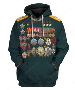 Hoodie Custom Georgy Zhukov Apparel H07916 3D Custom Fleece Hoodies Hoodie S 