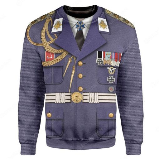 Hoodie Custom Hermann Goering Apparel HD-TT3091902 3D Custom Fleece Hoodies Long Sleeve S