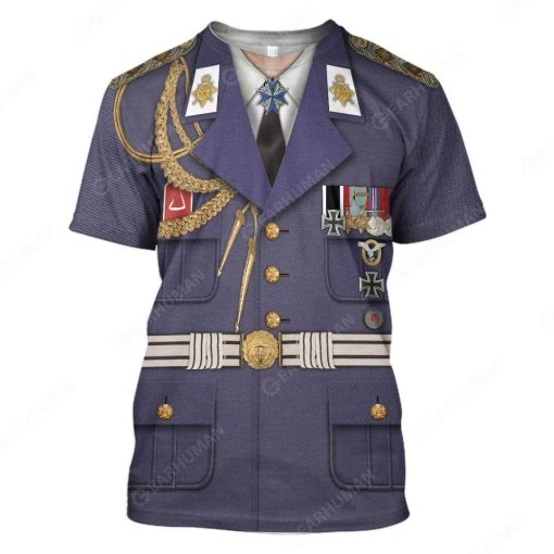 Hoodie Custom Hermann Goering Apparel HD-TT3091902 3D Custom Fleece Hoodies T-Shirt S