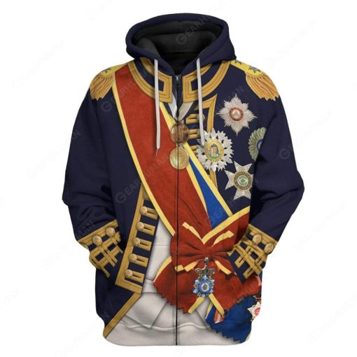Hoodie Custom Horatio Nelson Apparel M10101 3D Custom Fleece Hoodies Zip Hoodie S
