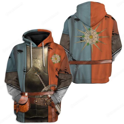 Hoodie Custom House Of Tudor Soldier Apparel HD-AT08101906 3D Custom Fleece Hoodies