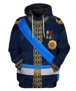 Hoodie Custom Jos?? de San Mart??n Apparel HD-DT2691911 3D Custom Fleece Hoodies Hoodie S 