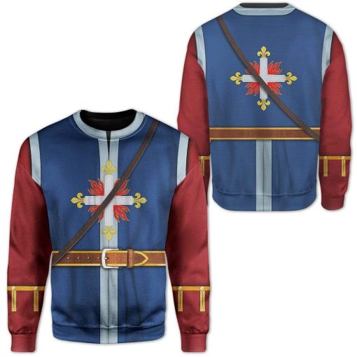 Hoodie Custom King's Musketeer Apparel A231005 3D Custom Fleece Hoodies
