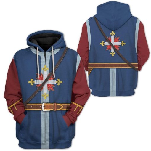 Hoodie Custom King's Musketeer Apparel A231005 3D Custom Fleece Hoodies