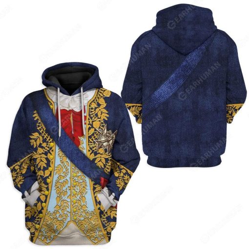 Hoodie Custom Louis XV Apparel T28814 3D Custom Fleece Hoodies
