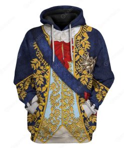 Hoodie Custom Louis XV Apparel T28814 3D Custom Fleece Hoodies Hoodie S 