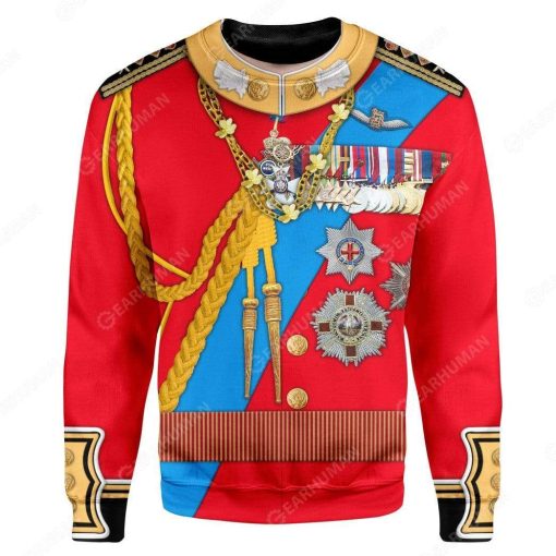 Hoodie Custom Prince Phillip Apparel H26906 3D Custom Fleece Hoodies Long Sleeve S