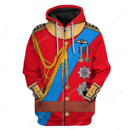 Hoodie Custom Prince William Apparel HD-AT04101905 3D Custom Fleece Hoodies Zip Hoodie S